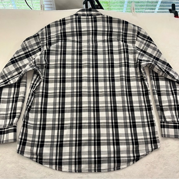 Jack Daniels Wrangler Button Western Shirt Plaid  Mens Sz XL Embroidered Logo - Picture 4 of 12